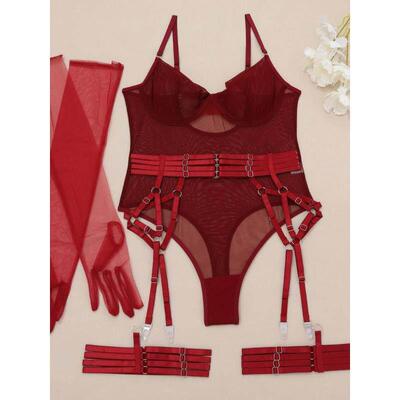 One piece lingerie sexy night scene lace free perspective s