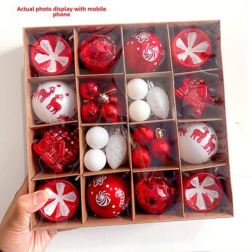 Christmas Decoration 6cm Christmas Ball Gift圣诞球圣诞树挂件