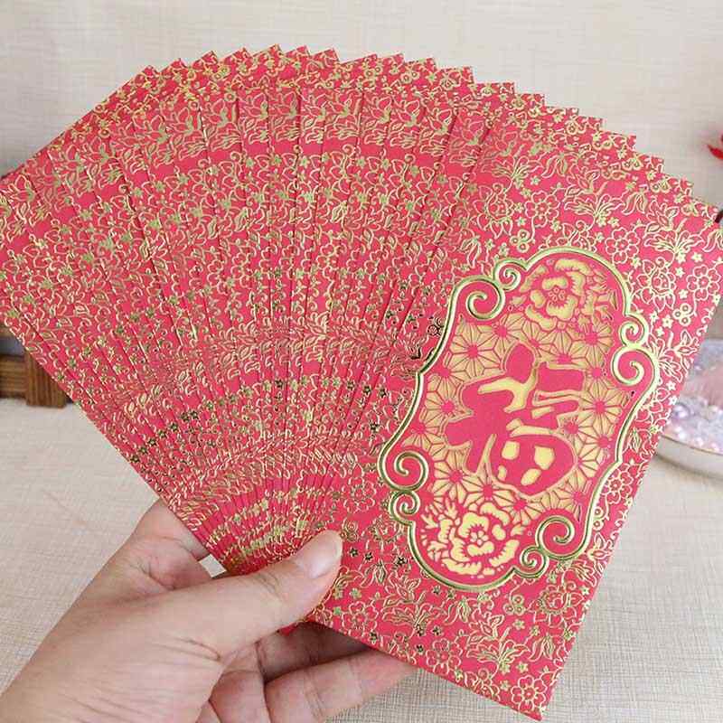包邮百家姓利是封创意剪纸高档红包大号繁体过年结婚通用回礼压岁