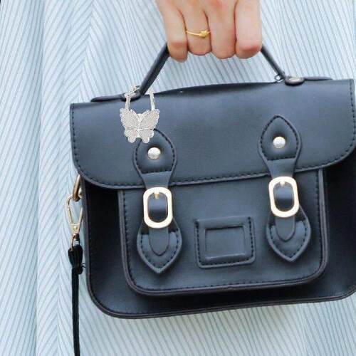 Desk Bag Hook Matte White Foldable Portable Purse Hanger