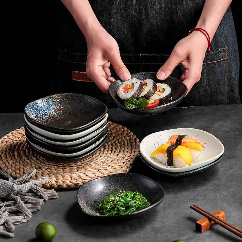 商用陶瓷碟寿司烤肉小菜小吃碟骨碟泡菜碟日式陶瓷餐具甜品蛋糕碟