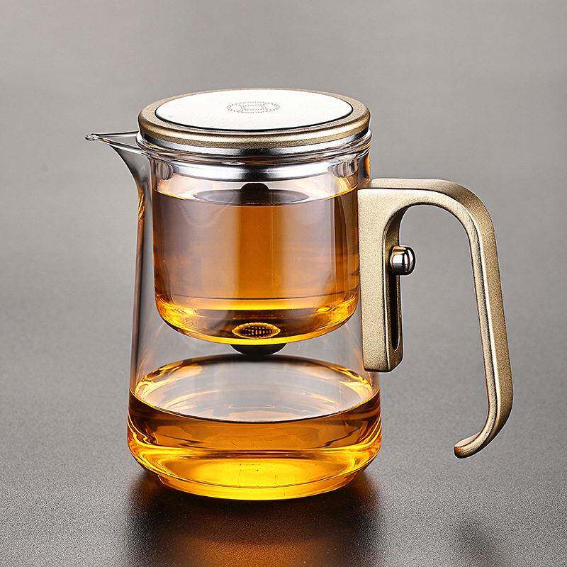 飘逸杯泡茶壶全玻璃内胆磁吸泡茶壶加厚茶水分离泡茶杯800ML