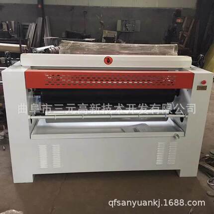 1350双面四辊保温一体板涂胶机 杨木皮涂胶机 压合板滚胶机不漏胶