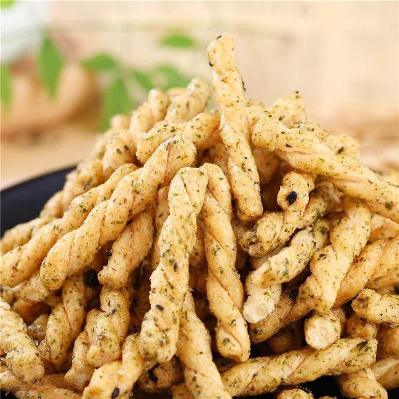 重庆手工香脆小麻花500g袋装膨化糕点心传统麻辣海苔特产小吃零食