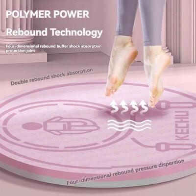 Skipping Rope Mat Round Cardio Yoga Mat Anti-noise Shock Abs