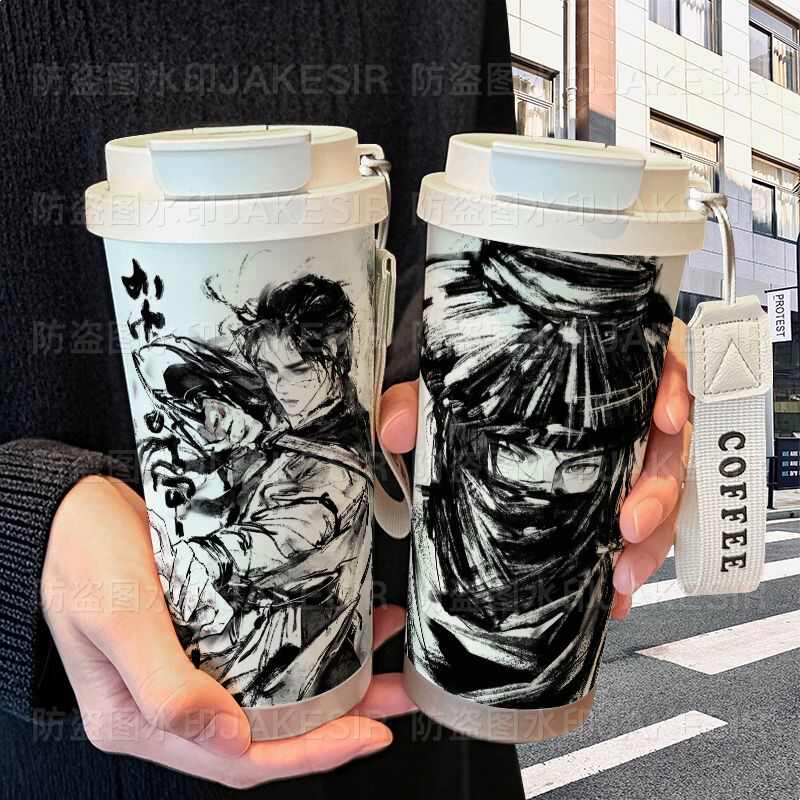 燕云十六洲江宴保温杯不锈钢学生高颜值吸管双饮大容量咖啡水杯