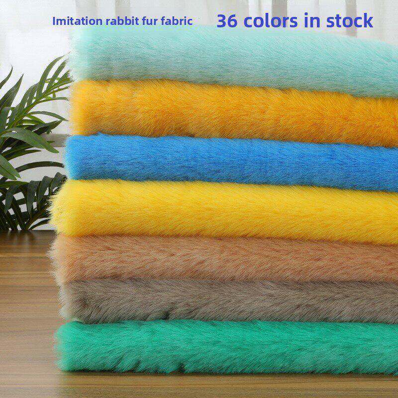 加厚仿兔狐毛兽装fursuit皮草面料服装玩偶背景布手工diy兽装毛布