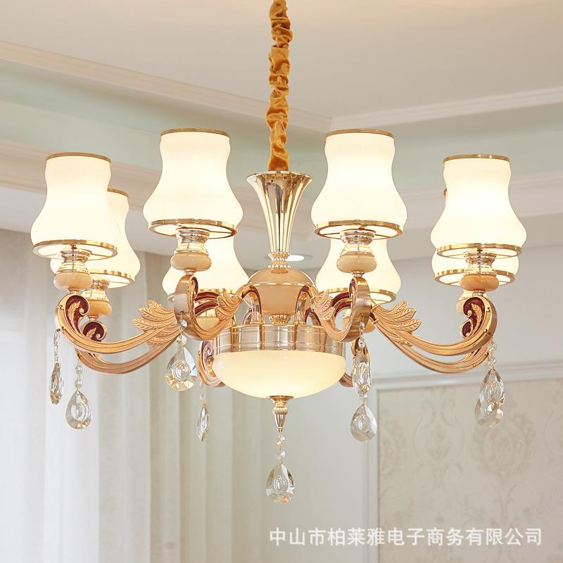 欧华式客厅灯奢大气餐厅吊灯代787简约卧水晶灯室过道楼梯家用现