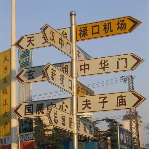 道路指示标志牌多方向指路牌F牌双向指路牌名牌多方向指示牌