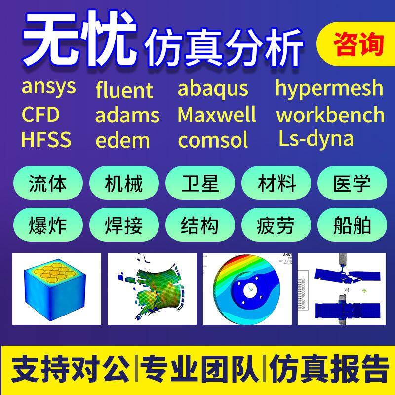 fluent流体彷真ansys2D/3D绘图