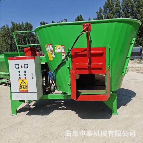 卧式全日粮制备机饲草料粉碎混和机牧场立式秸秆草捆揉搓搅料机