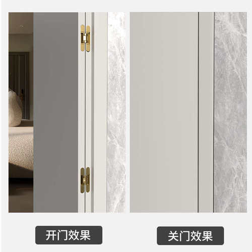 暗门门度木门180合页可调隐藏门十字铰链开折叠隐形内外暗藏三维