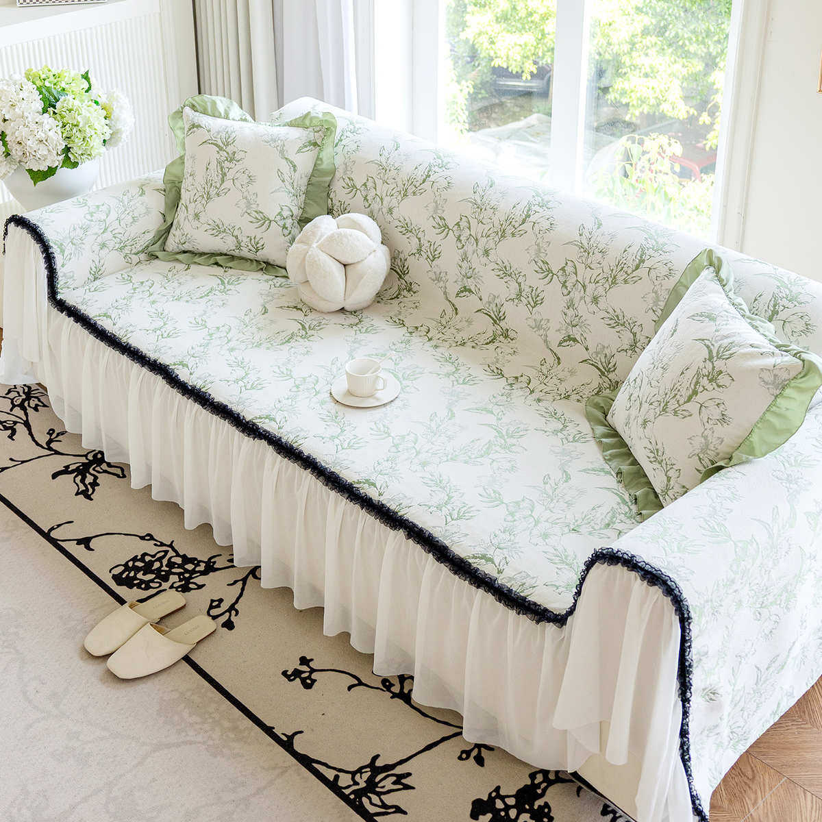 法式奶油风沙发盖布2025年新款高级感沙发巾四季通用套罩防滑盖毯,居家布艺,沙发套,淘宝优惠券,粉丝福利购,淘宝优惠卷