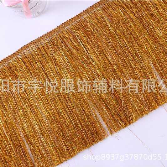 厂家直供20CM白七彩金银线排须 扁丝流苏圣诞派对工艺品装饰辅料,居家布艺,花边,淘宝优惠券,粉丝福利购,淘宝优惠卷