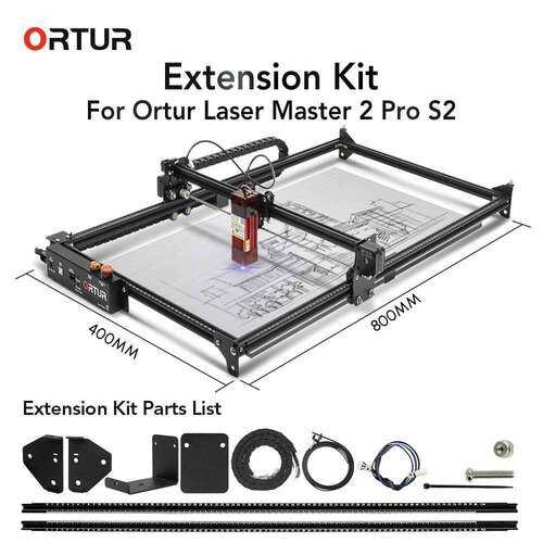 ORTUR昂图智能OLMS2/OLM2PS2激光雕刻区域加长套件ETK1.0