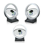 营销展示pvc展示坐台 360度旋转感应识别门店展示道具 智能数码