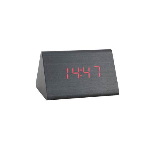 厂家声控闹钟新款创意木头钟时尚潮人三角形床头电子钟