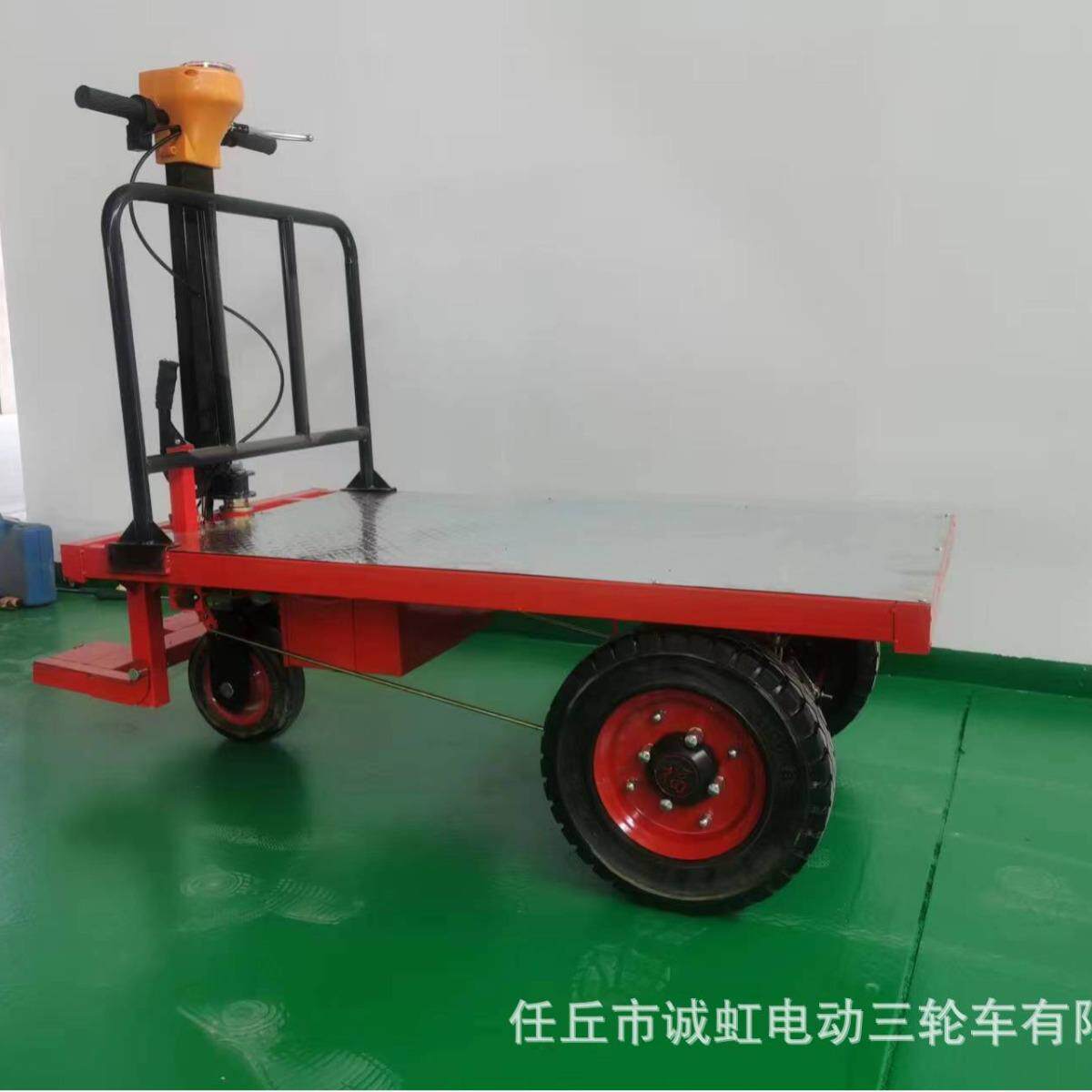 手推车工地仓库拉货车手推平板车四轮平板工具车2层承重搬运车
