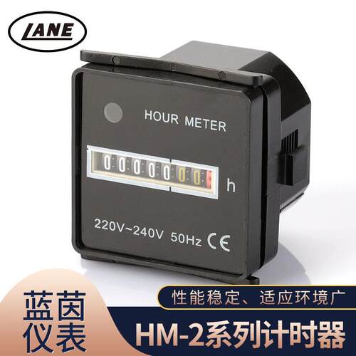 LANE蓝茵厂家销售HM-2系列48工业计时器 220v50HZ 或220v60HZ