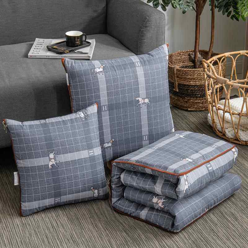 高档睡抱枕被子公两用折叠办室靠枕沙发靠垫空调被汽车背小靠被子