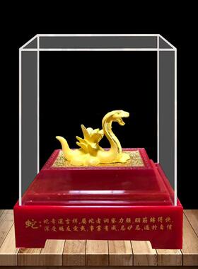 新款绒沙金兔摆件十二生肖财工品鼠牛虎艺龙蛇马羊招猴鸡狗猪生日