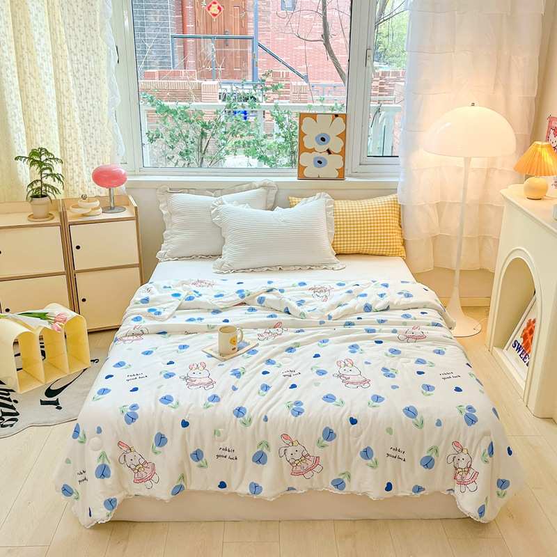 被夏天被批发夏凉母婴春秋水洗可芯被空调针织被棉薄被子被夏