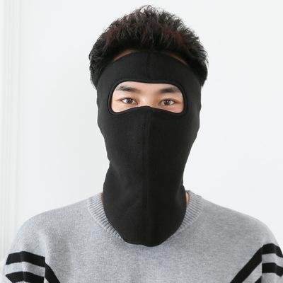 冬款骑行面罩保暖口罩电动车防风防寒护耳护东北防冻脸头套女装备