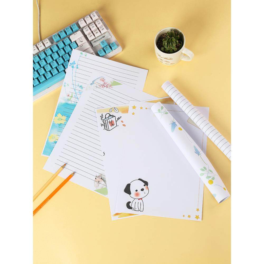 加厚A4卡通花边打印书写纸创意ins男女告白情书贺卡简约文艺信笺,文具电教/文化用品/商务用品,信纸,淘宝优惠券,粉丝福利购,淘宝优惠卷