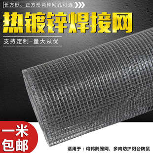 热镀锌电焊网方格阳台窗家禽养殖猫鸡鸽防锈笼防护围栏铁钢丝网粗