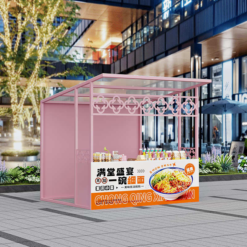 艺花车夜市促销摆摊旅创意文移动摊位铁活动架架商业街架展示架