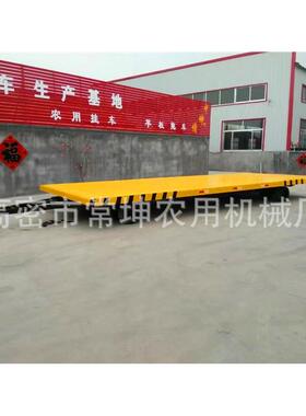 引KWU0平板拖车 工业1牵平板车量 实心胎拖车厂家 大从优