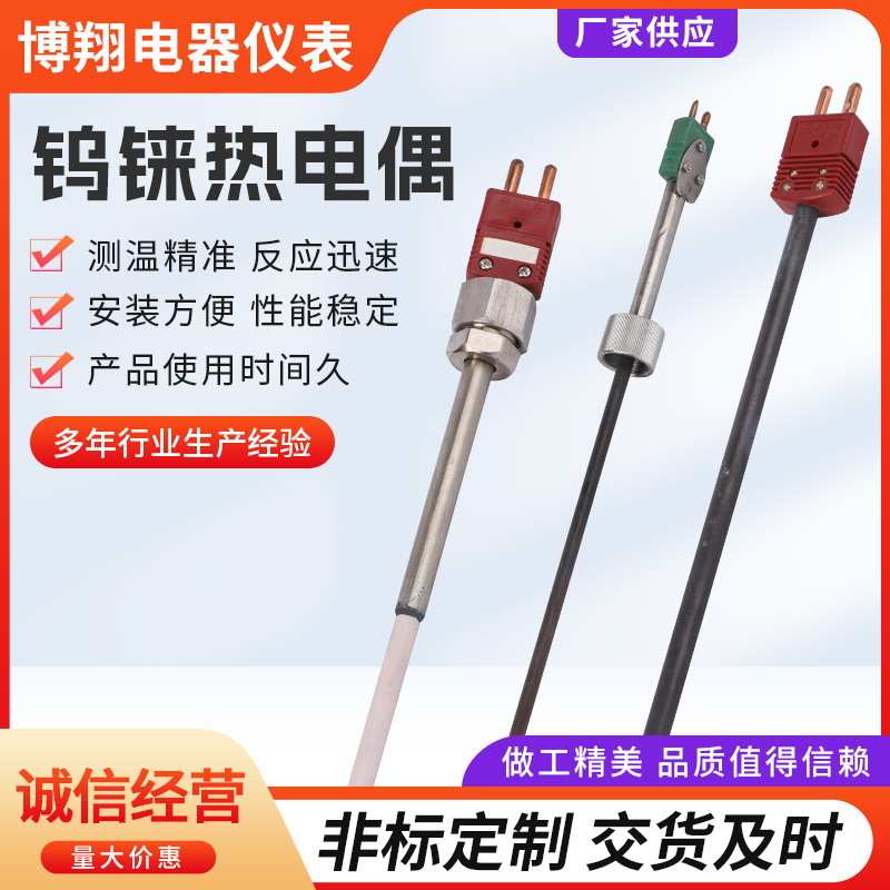 厂家供应钨铼热电偶 高温钨铼热电阻 真空炉石墨炉快速热电偶