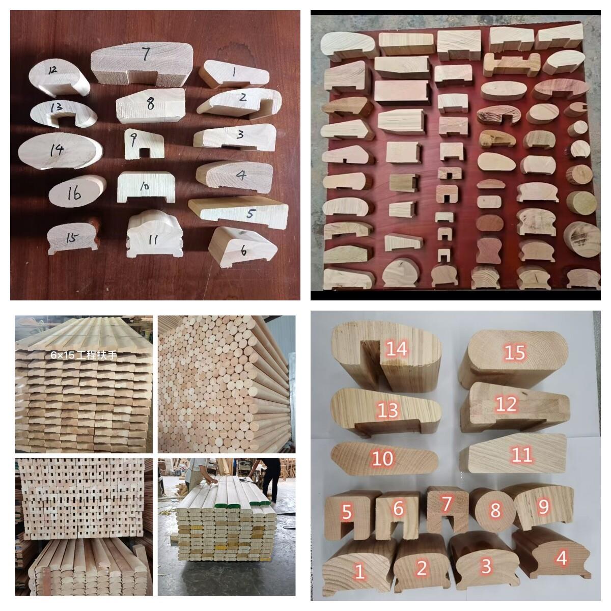 实木楼梯扶手护栏工程栏杆烤漆定制商场家装异形墙面扶手玻璃圆棒图片