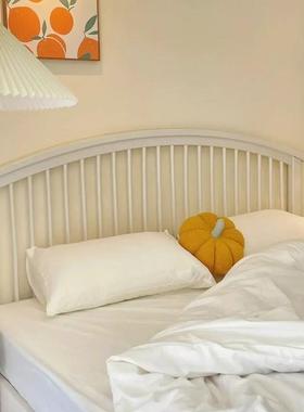 生油风铁艺床1.8m双人床简约1家用女床卧奶室公qt97065主风单人铁