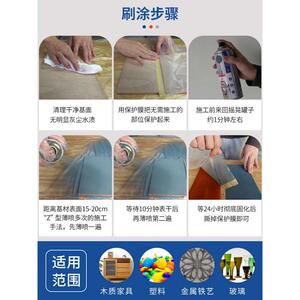 三青自喷漆水性木漆木质床柜子家具翻新木器漆门木头白色家用油漆
