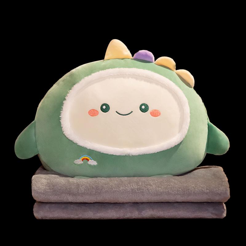 抱枕被子两用可插暖手捂办公室午睡空调毯子二合一汽车载可爱女生