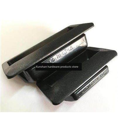 塑料暗拉手CA-76-1-2 T=1.6增强移门内嵌式黑色方形LS102把手提手