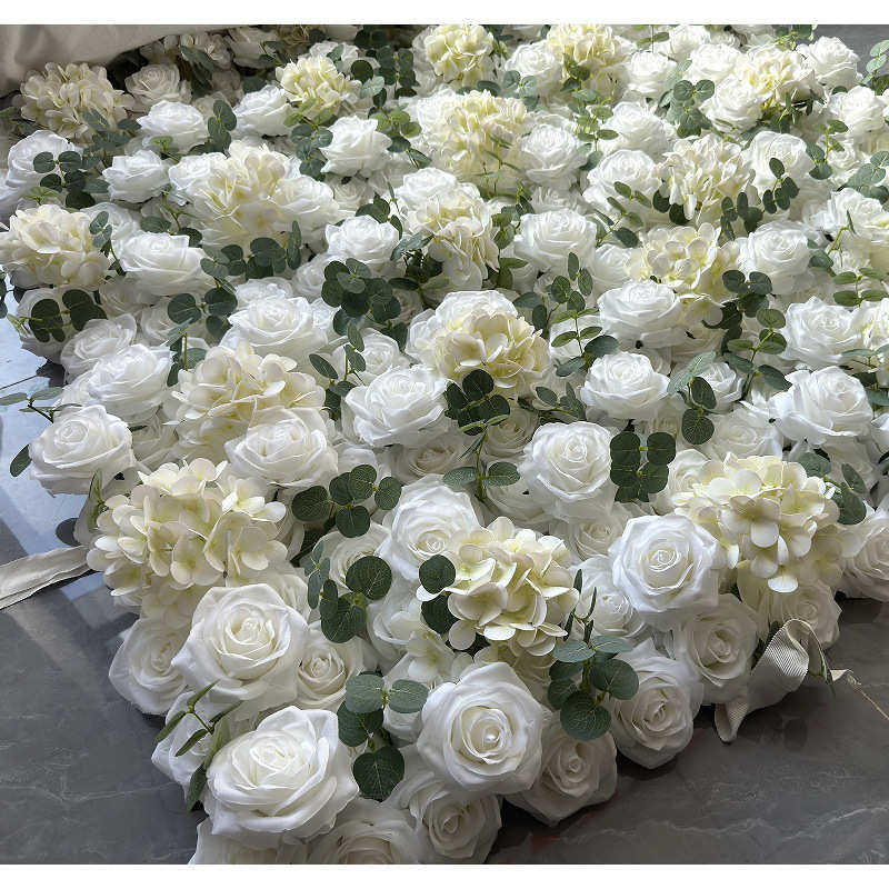 Flower wall 婚庆会场装饰仿真玫瑰花墙 人造花墙背景墙装饰布置