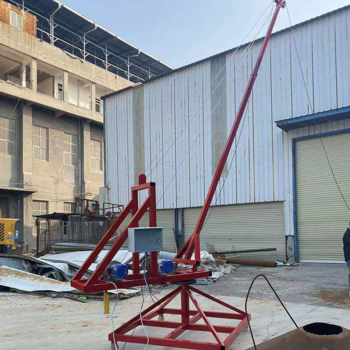 池塘吊水库吊港口码头长臂起重机建筑工地建筑材料提升机