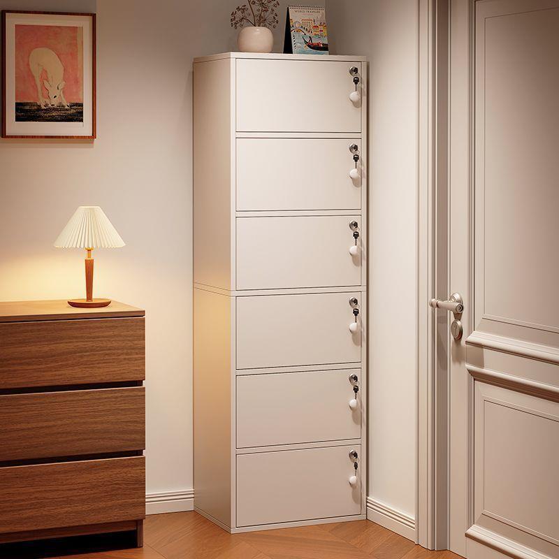 储物柜五斗柜收纳柜卧室置物柜窄小立柜抽屉柜客厅靠墙落地床尾柜