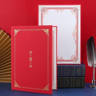 A4婚礼父母致辞本新款硬壳发言本结婚誓言卡婚礼证婚致词本致辞卡