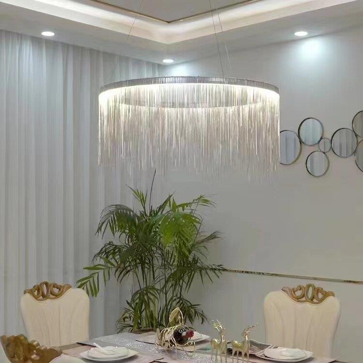 后现代流苏吊灯客厅别墅艺术创意个性北欧极简餐厅设计师装饰吊灯