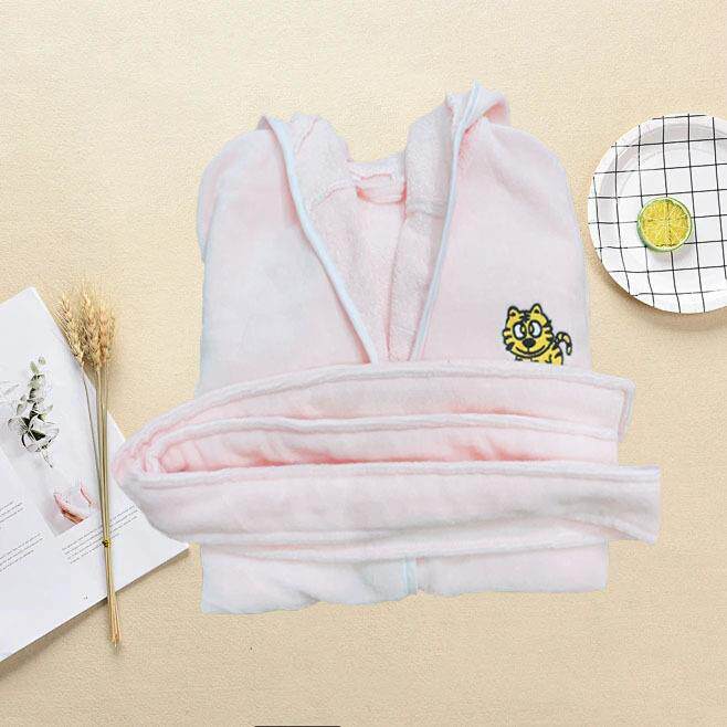 浴酒店纯棉a类儿童浴袍秋春毛巾加厚全料棉宝儿童割绒宝睡袍吸水