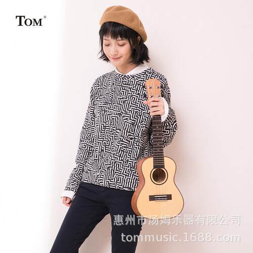 TOM TUC280单板尤克里里初学者乌克丽丽小吉他云杉木ukulele23寸