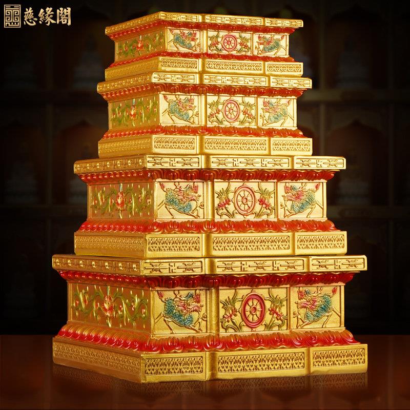 慈缘阁观音财神爷佛像底座加高家用供奉台底坐莲花台供佛佛台摆件