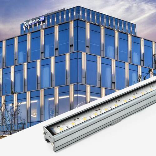 LED数码管护栏管七彩户外 防水铝材线条灯招牌门头跑马灯霓虹灯管