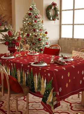 Tablecloth Christmas themed dining table cloth圣诞节餐桌布