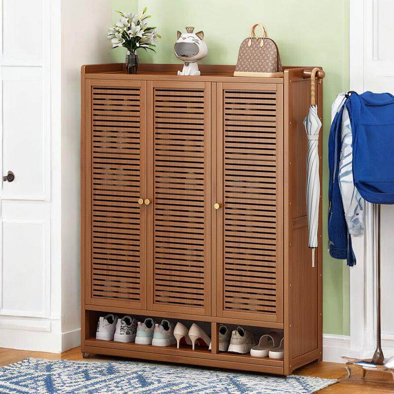 家用透气简易门口架子鞋柜收纳百叶入户室内玄关多层防尘鞋架