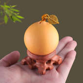 底叶子手鸡蛋手把文玩葫芦件摆件葫芦玩盘捻天然件把特小号精品