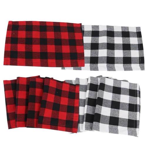 Christmas Decorations Buffalo Plaid Placemat Red/Black